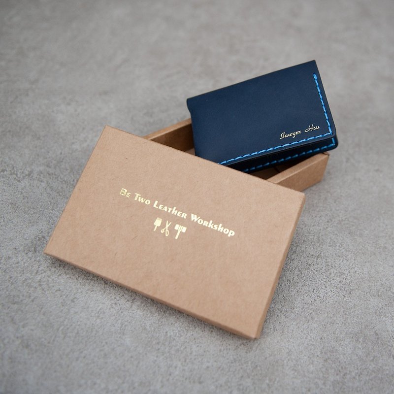 Genuine Leather 2-Sided Card Case - ที่เก็บนามบัตร - หนังแท้ หลากหลายสี