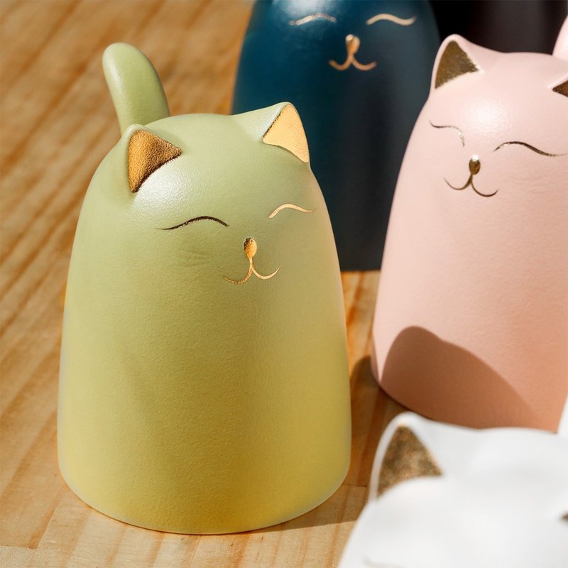 幸福貓馬克杯280ml | 附杯蓋 | 台灣設計 | 5色可選 - 其他杯子 - 陶 