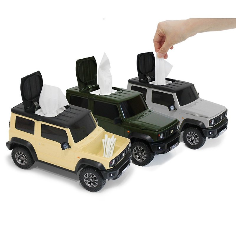 Japanese design SUZUKI Jimny off-road vehicle shaped tissue box - Tissue Boxes - Other Materials Khaki