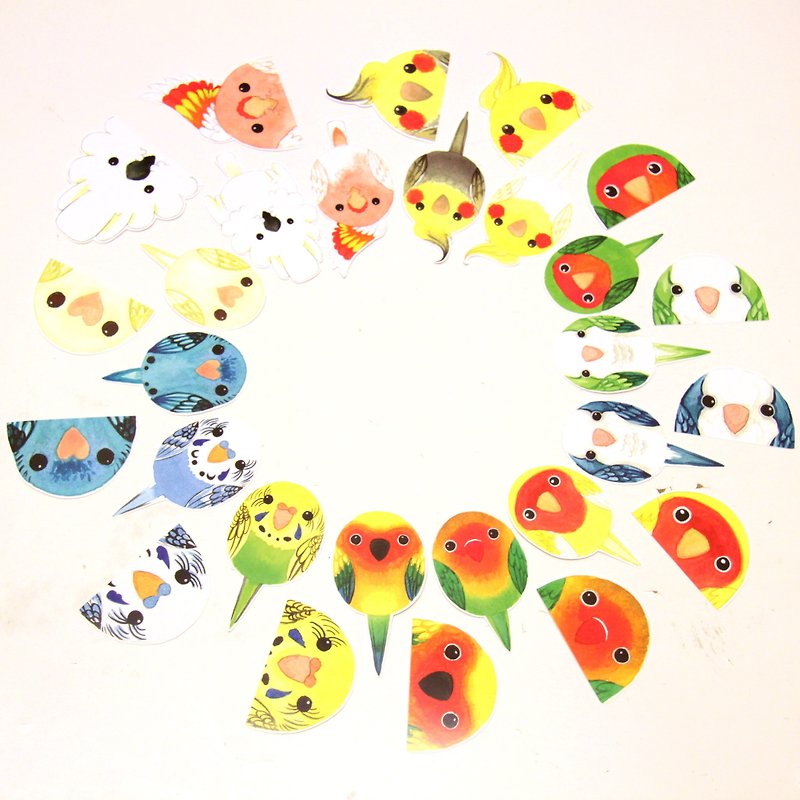 Rolia's hand-made waterproof stickers (choose 5 or more, each NT.20) - สติกเกอร์ - กระดาษ หลากหลายสี