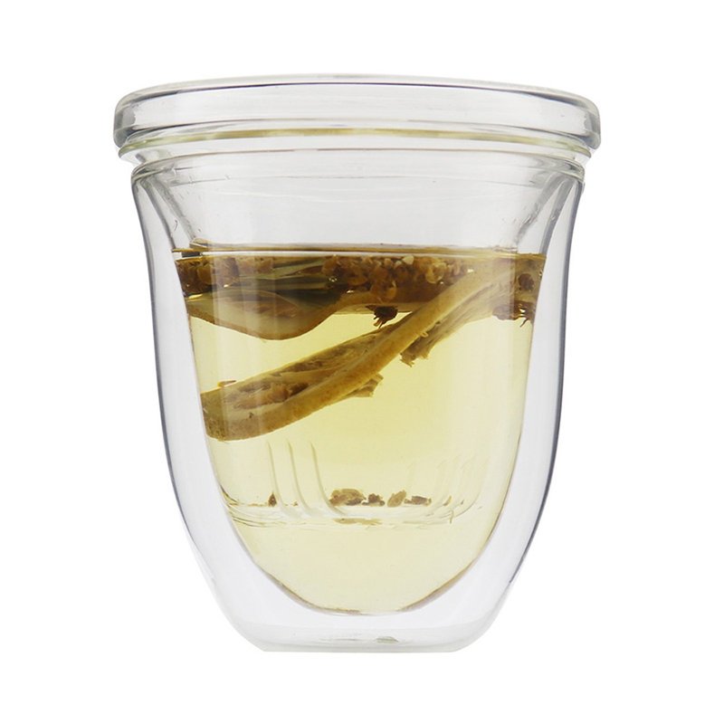 雙層玻璃泡茶濾茶組 230ml (含玻璃濾茶器) - 茶壺/茶杯/茶具 - 玻璃 