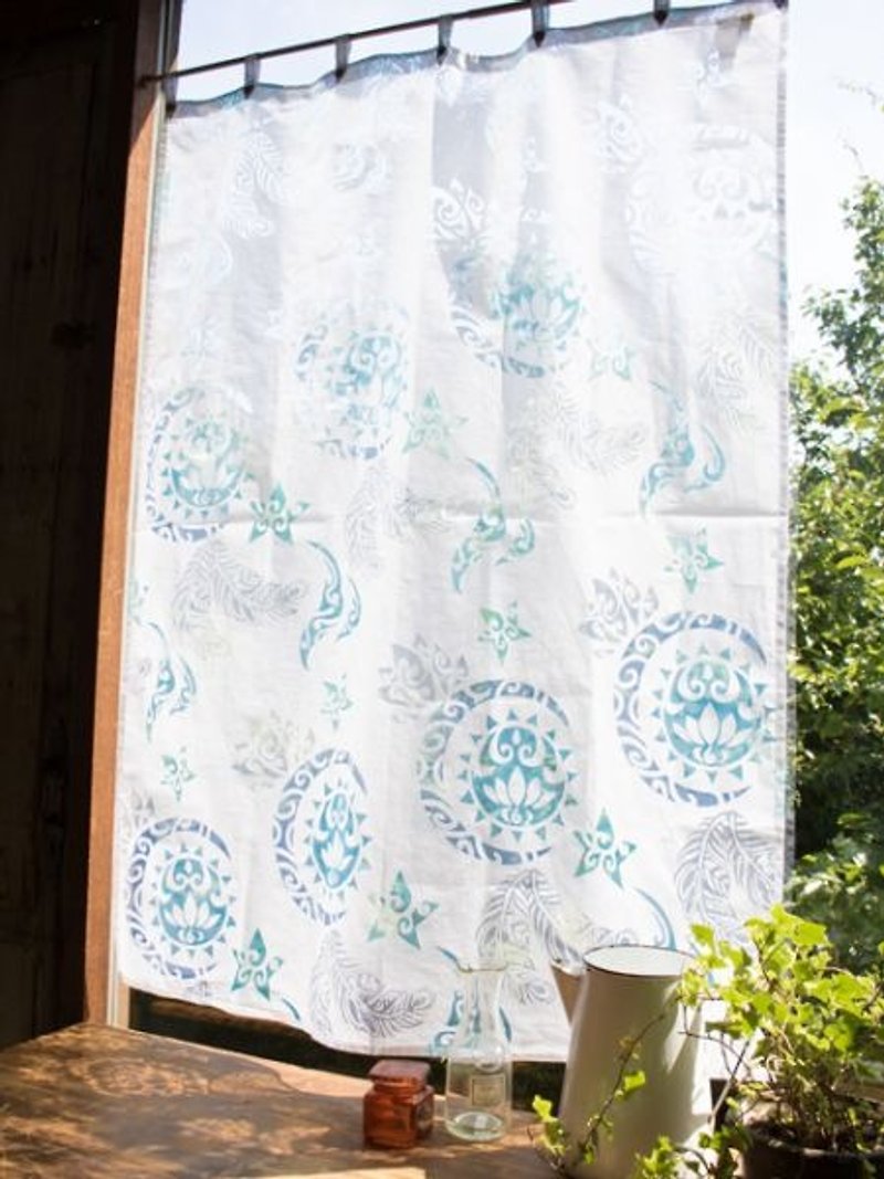[Popular Pre-order] Moon and Sun Curtain (two colors) ISAP7251 - Items for Display - Cotton & Hemp Multicolor