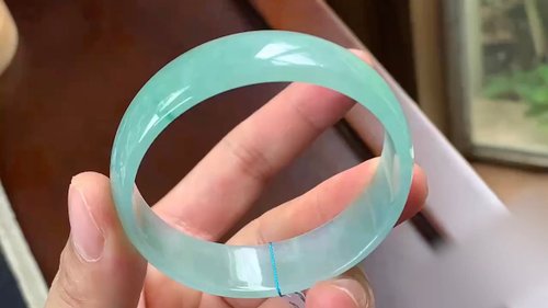 Good Morning Studio 冰種 天然翡翠 緬甸 A玉 玉鐲 • 冰種湖綠翡翠方鐲