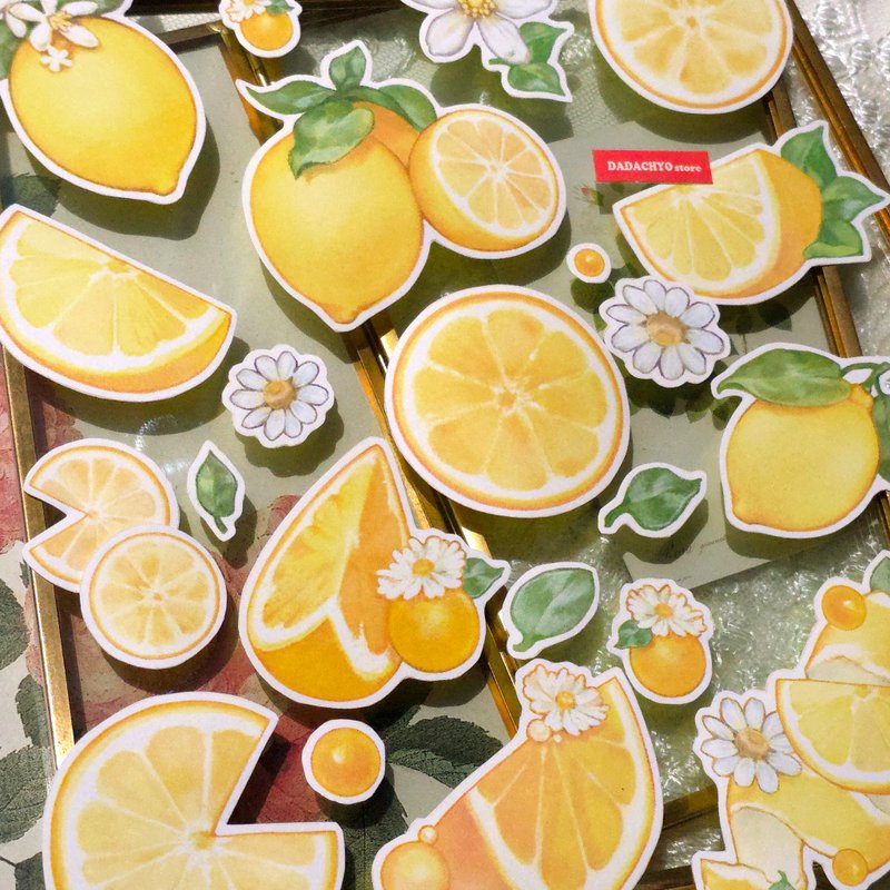 Lemon Sticker - 貼紙 - 紙 黃色