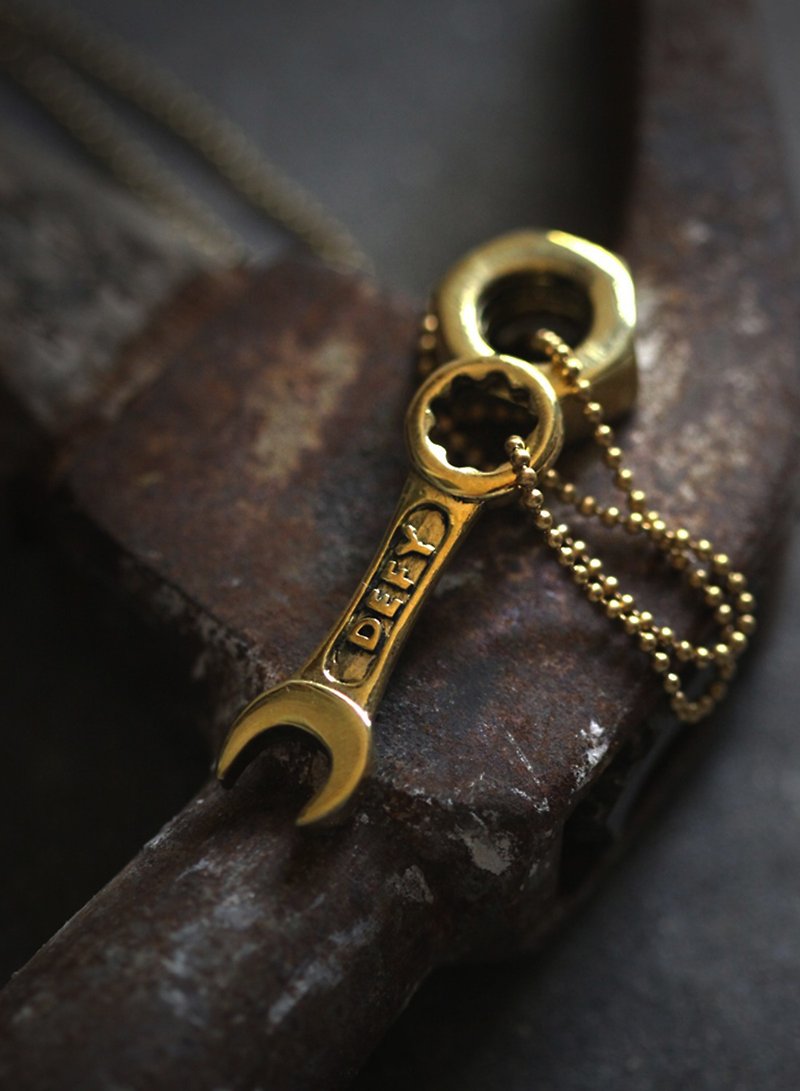 The Wrench necklace - Biker Style by Defy. - Necklaces - Other Metals 