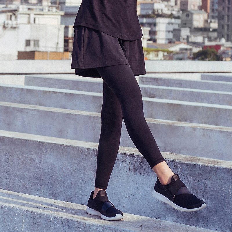 [MACACA] Leisurely Pants Skirt-ASG7831 Black - Women's Sportswear Bottoms - Nylon Black