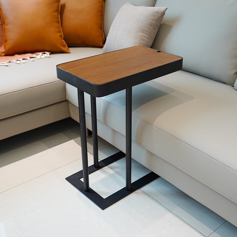 Sofa side table storage table-2 colors - Storage - Wood Black