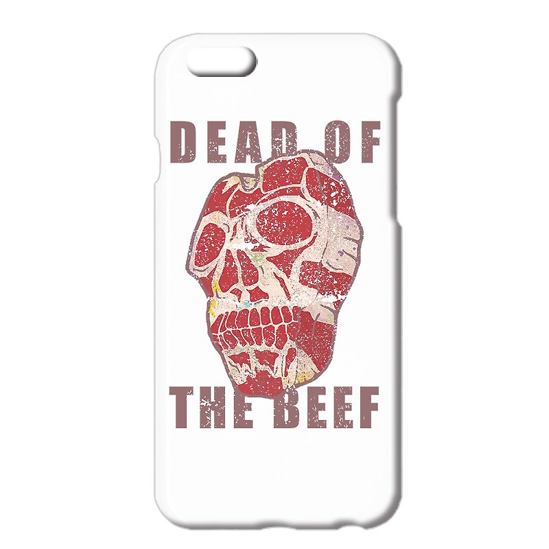 iPhone case / skull beef - Phone Cases - Plastic White