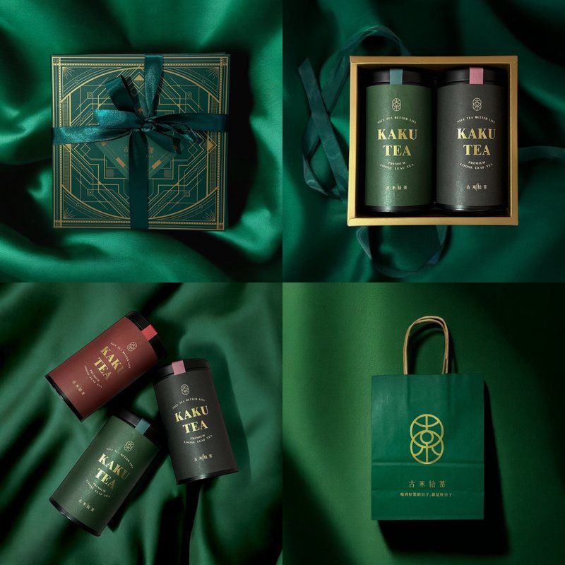 【 茶包禮盒】墨蘭迪綠金 三角茶包茶罐禮盒 烏龍/紅茶/綠茶 - 茶葉/茶包/水果茶 - 其他材質 多色