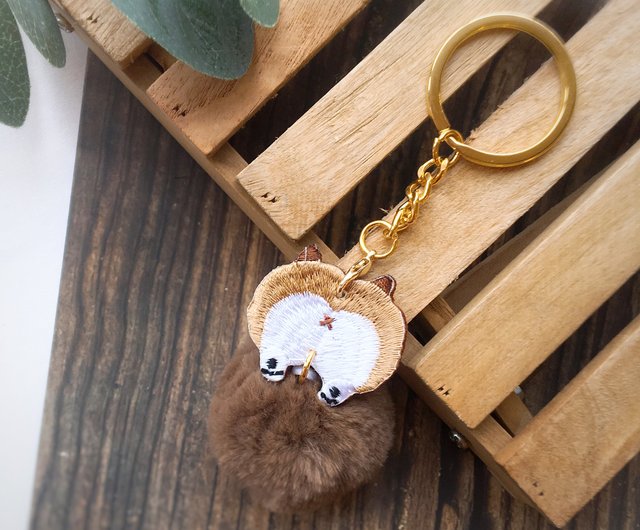 2ウェイ刺繍キーホルダー | 動物 | Littdlework - ショップ
