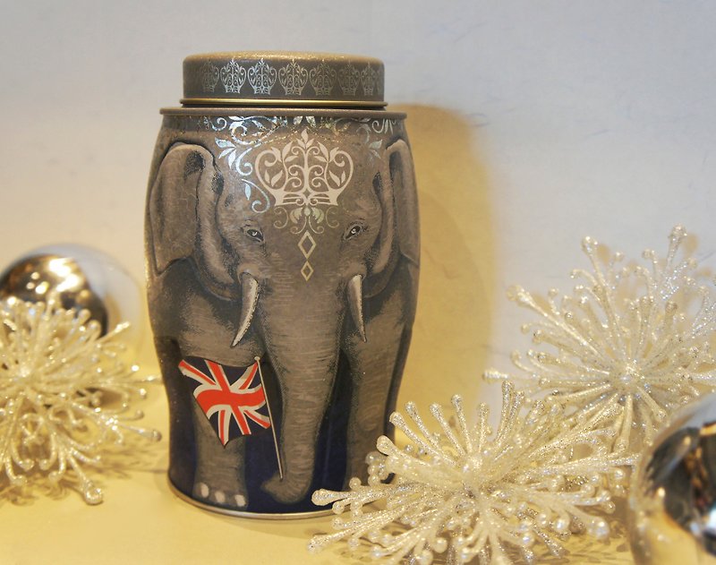 [Mother's Day Gift Box] Royal Glory Elephant Tea Pot (English Breakfast Tea/40 Round Tea Bags) - ชา - อาหารสด สีเงิน