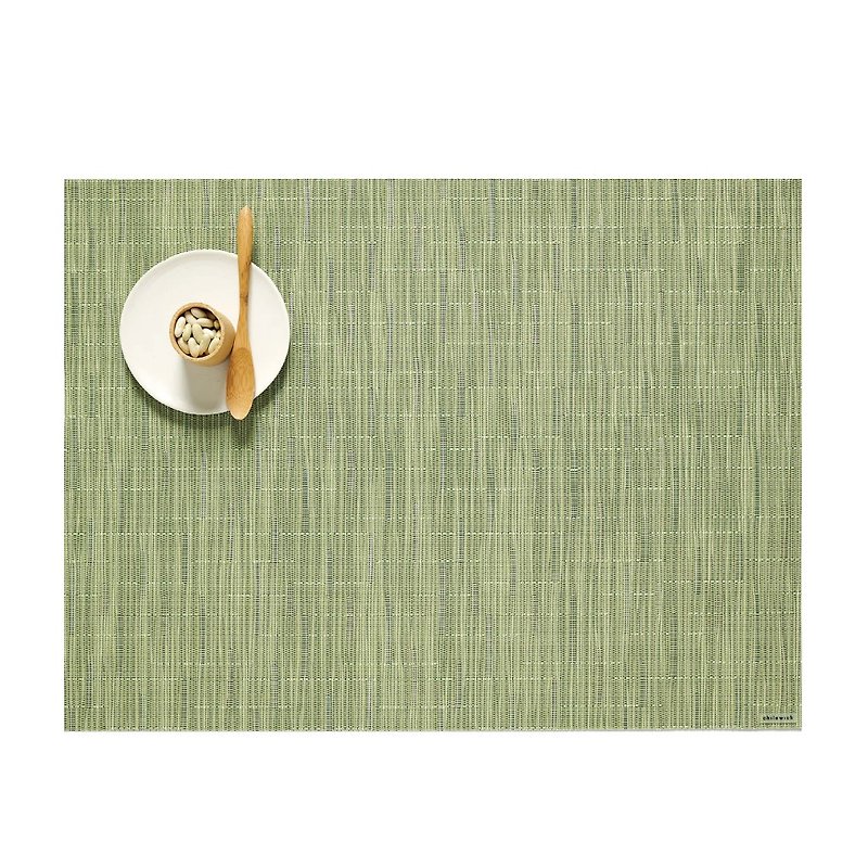 Chilewich / bamboo series Bamboo placemat spring green 36 x 48 cm - Place Mats & Dining Décor - Plastic Green