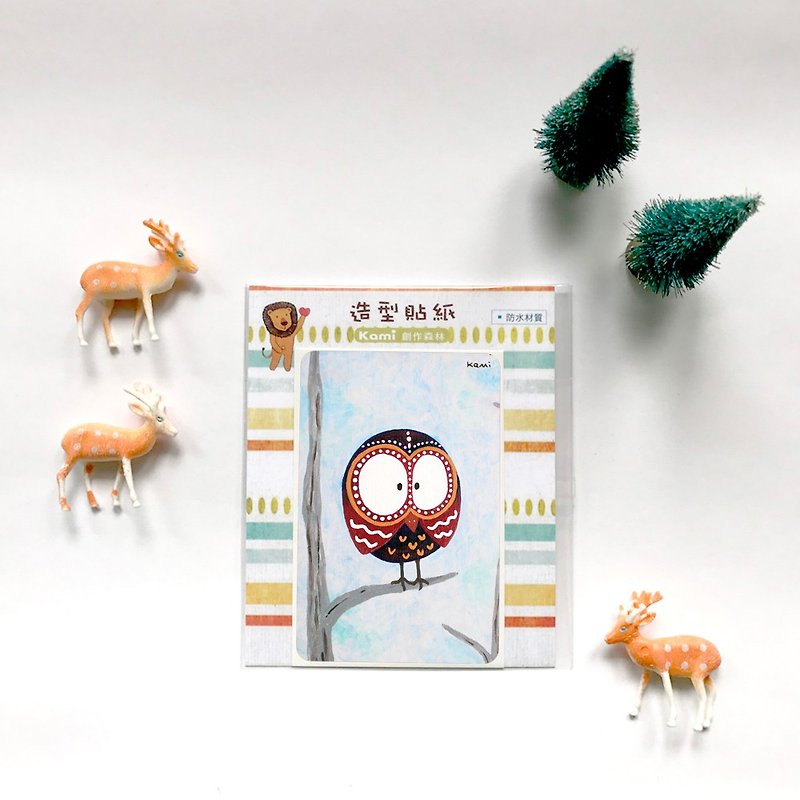 Yoyo Card Waterproof Sticker ∣ Snow Owl - Stickers - Paper Multicolor