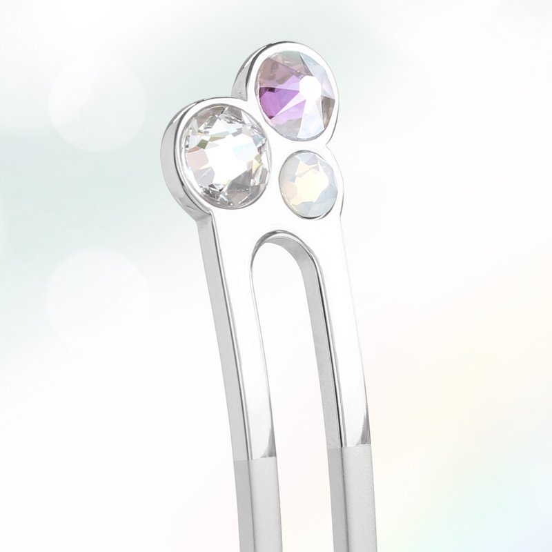 夏秋限定 / KANZASHI Hair pin / Luminous jewelry - Twilight - 髮夾/髮圈 - 其他金屬 銀色