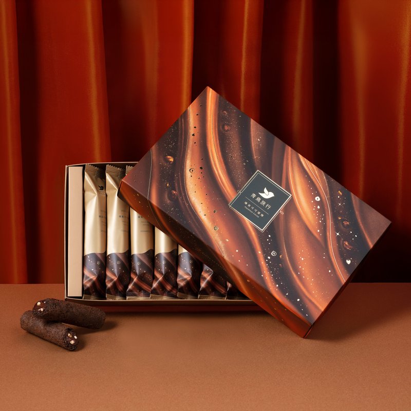 青鳥旅行 | 8 入旅行盒-榛果可可蛋捲 - 蛋捲/餡餅/零食 - 新鮮食材 綠色