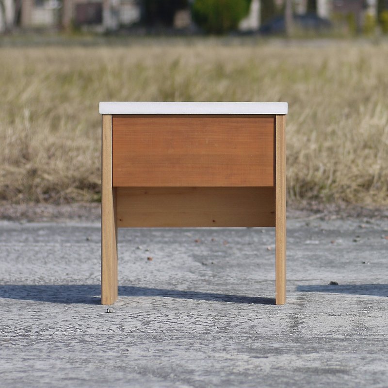 Simple Cement single drawer low cabinet - เฟอร์นิเจอร์อื่น ๆ - ปูน 