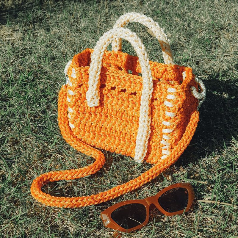 Orange handbag/shoulder bag - Handbags & Totes - Thread Orange