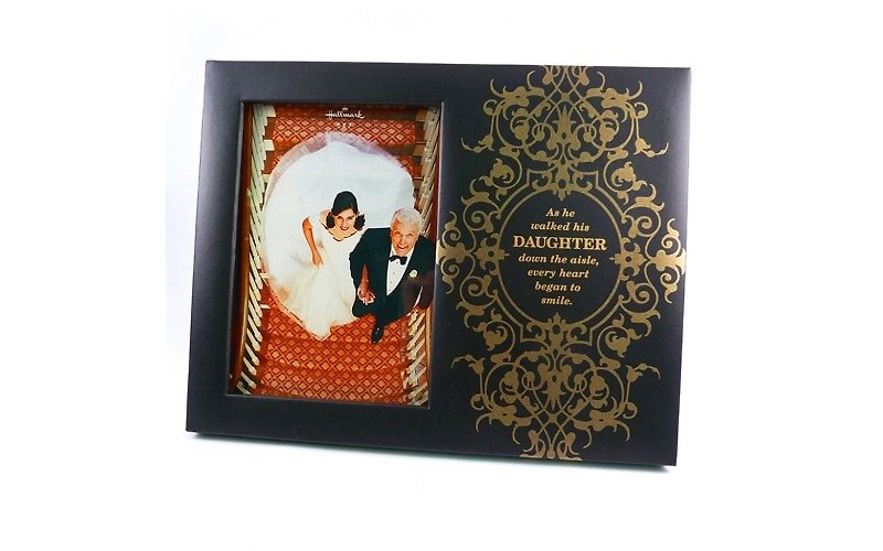 ◤ married Wooden frames | proud father - Picture Frames - Wood Black