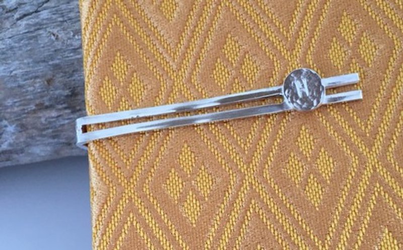 Initial engraving ◇ Silver tie pin ◇ Men's accessories - อื่นๆ - เครื่องเพชรพลอย 