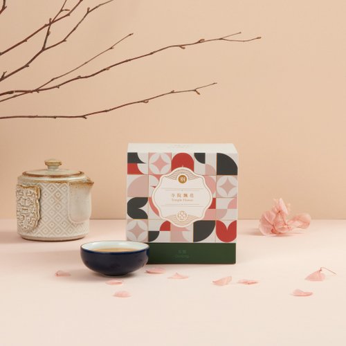 羽曦堂 | 頂級臺灣茶葉品牌 羽曦堂-寺院飄花(靜心金萱烏龍)三角立體原葉臺灣茶包 15入