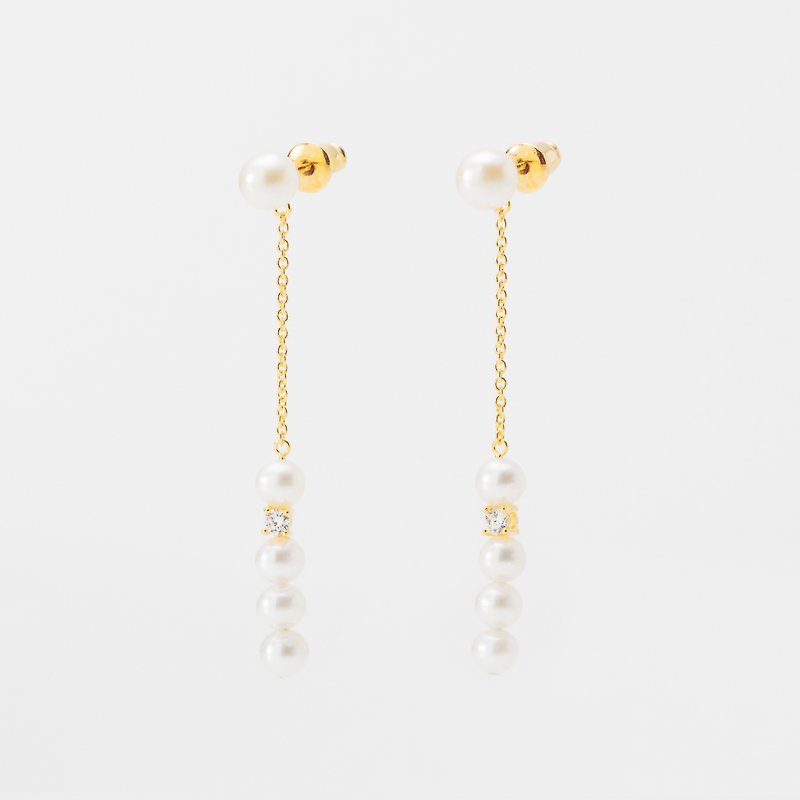 優雅迷人 / Sienna earrings 一對 - 耳環/耳夾 - 其他金屬 金色