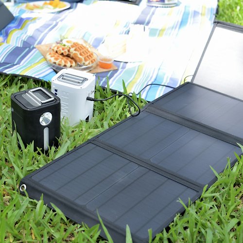 ROOMMI 【電源供應】ROOMMI 40W太陽能充電板套組
