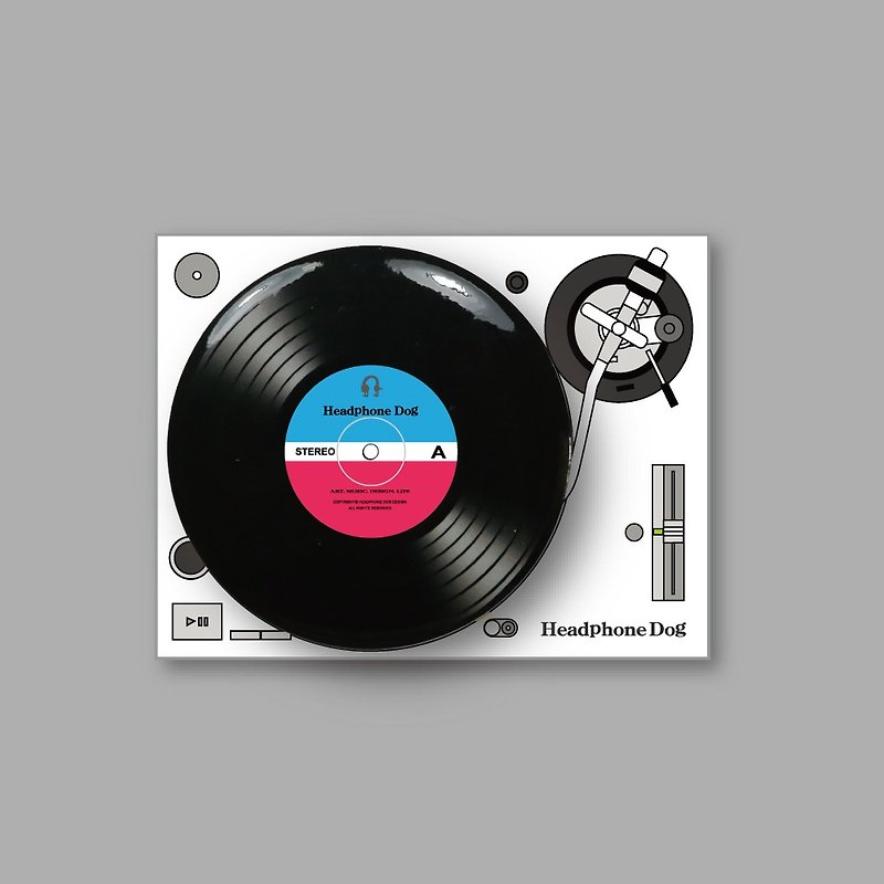 HeadphoneDog Vinyl Record badge / pin - เข็มกลัด - โลหะ 