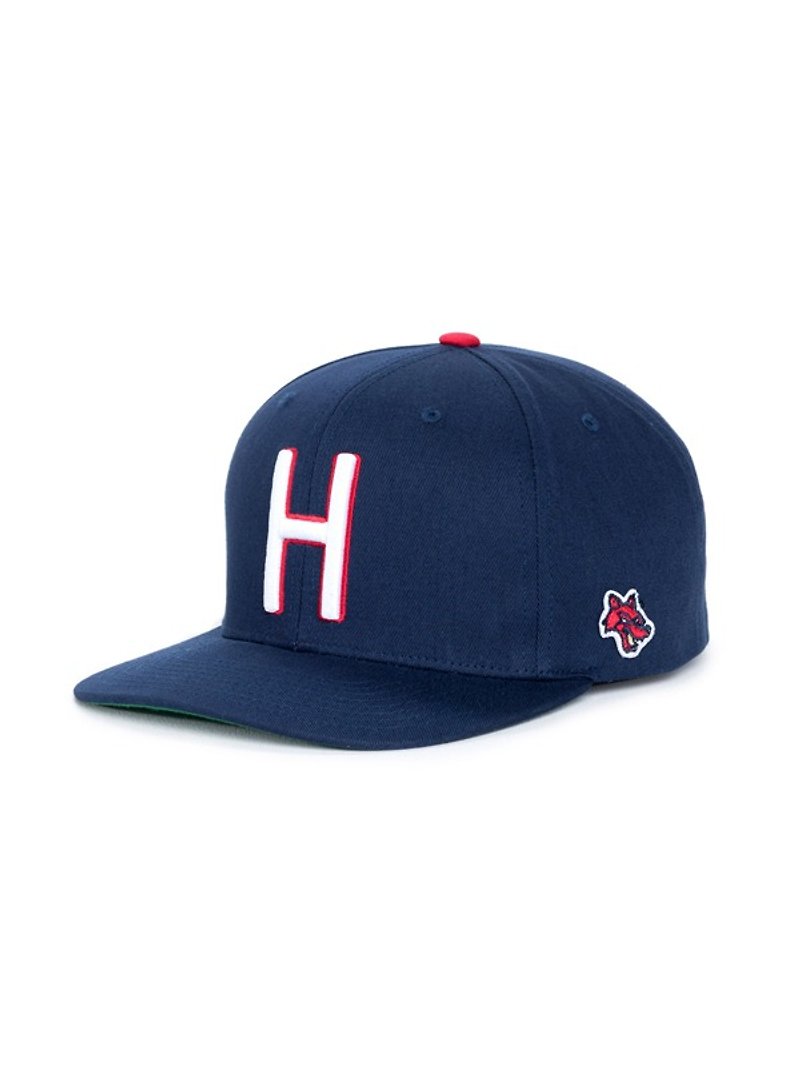 [Picks] Herschel Club series letter embroidery baseball cap Canadian Brand Unisex Blue Dai Haijun only the last one - หมวก - ผ้าฝ้าย/ผ้าลินิน 