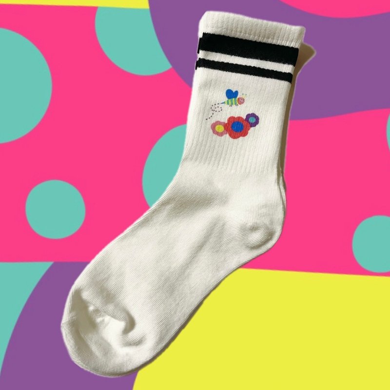 ハチ　靴下 - 襪子 - 棉．麻 多色