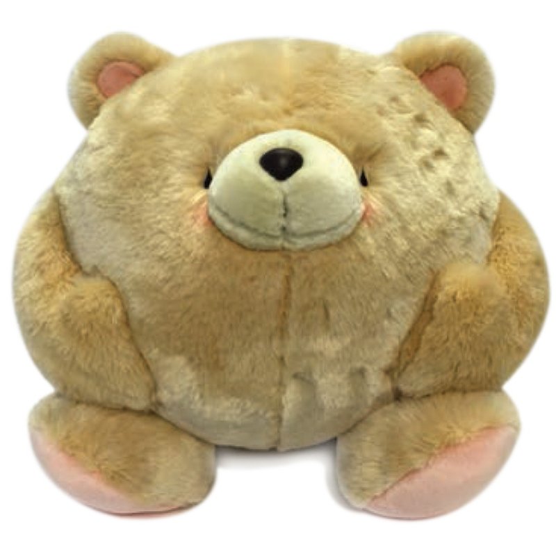 ◤ large brown bear raging round | FF 14-inch doll fluff | Network Limited - Pillows & Cushions - Other Materials Gold