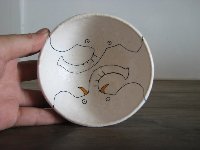 Elephant cup - Pottery & Ceramics - Pottery White
