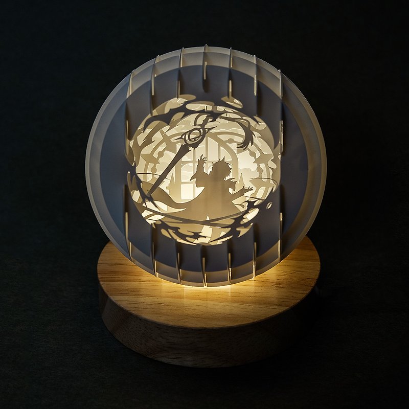 Light and Shadow Paper Carving Night Light - Zhouyuetianxing Noah Exquisite Model - โคมไฟ - กระดาษ 