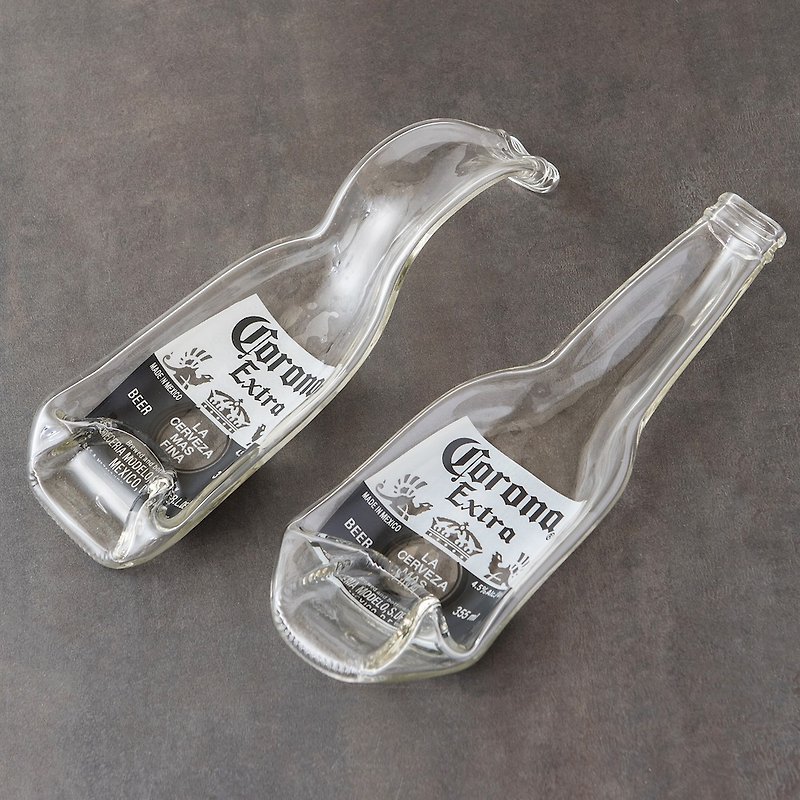 コロナコロナビール瓶トレー - 小皿 - ガラス 