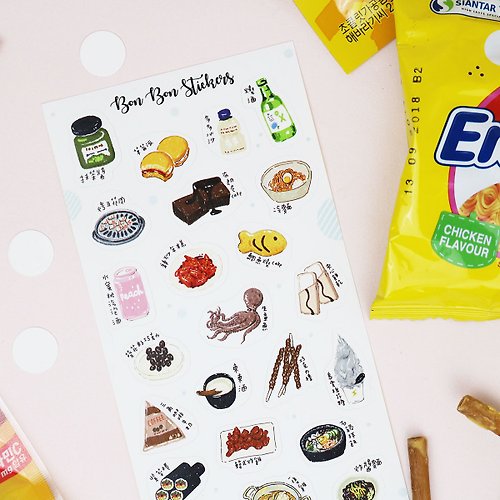 Bon Bon Stickers 割型貼紙 韓國食物大集合