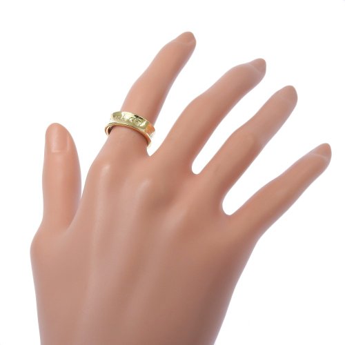 美品Tiffany & Co 10号 1837 ナローリング　K18 Tiffany & Co. - ティファニー 1837 ナローリング 2Pダイヤ 約10