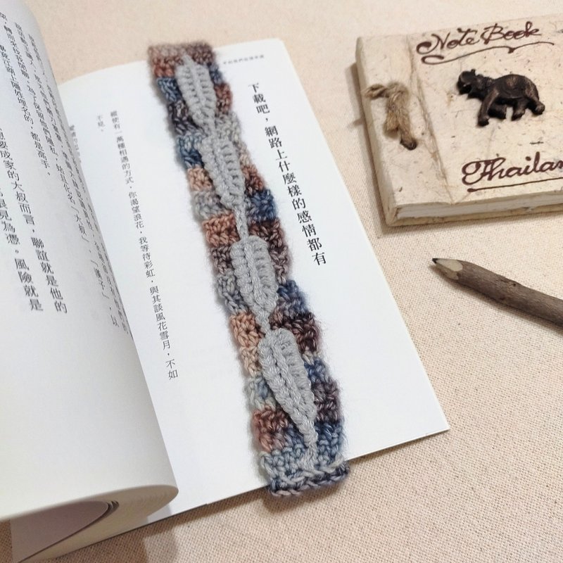 夜海 手作編織書帶 質感書籤 編織書籤 創意書籤 文創禮物 質感 - 書籤 - 棉．麻 紫色