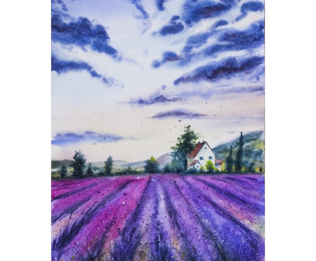 【ラベンダー畑】アクリル画 F3 風景画 絵画 ラベンダー畑】アクリル画 F3 風景画 絵画 原画 花の絵 - メルカリ