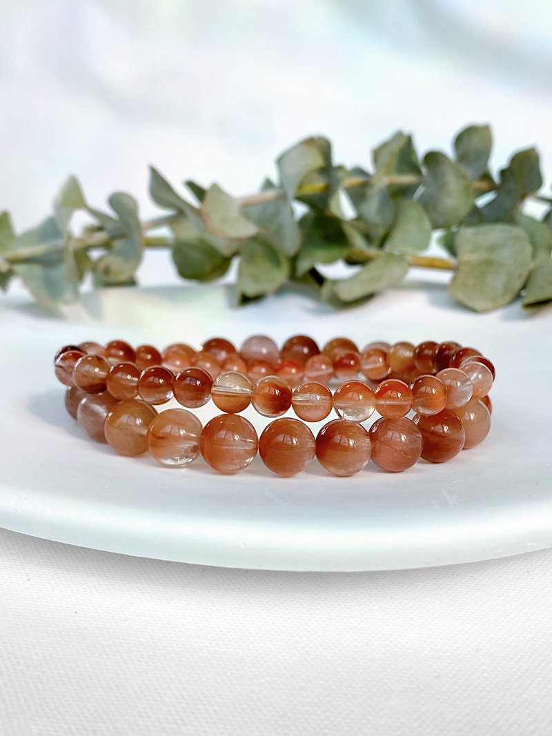 粉紫兔毛水晶||兔毛水晶/水晶/手串/手鍊 - 手鍊/手環 - 水晶 紅色
