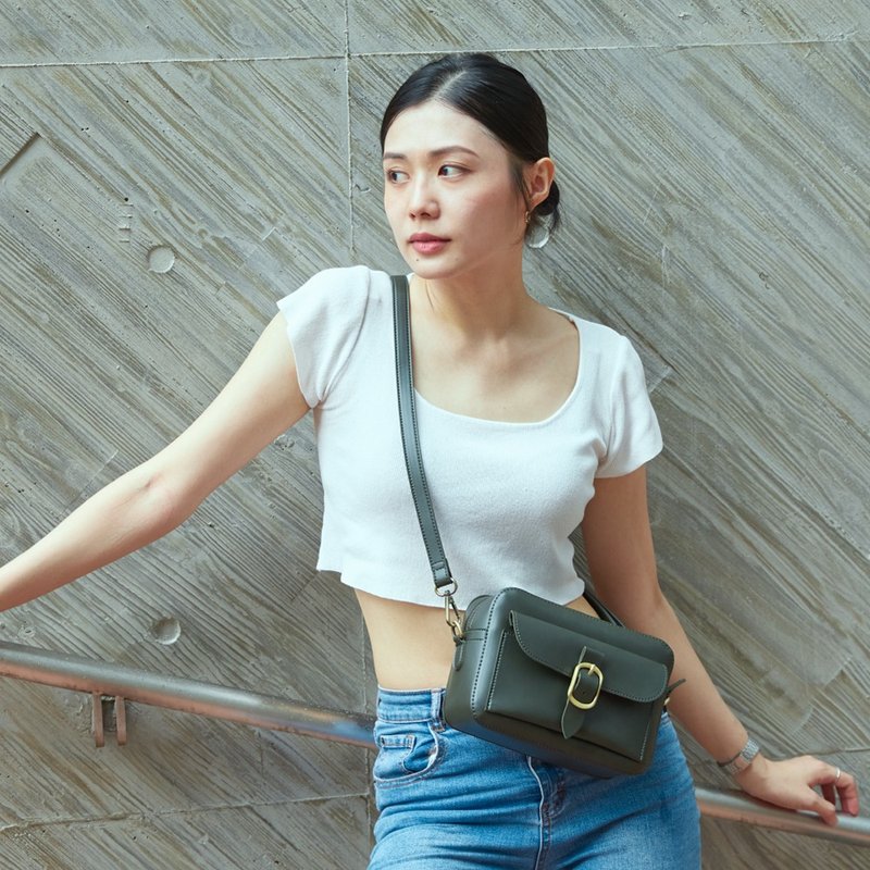 Sunny Day Camera Bag (Four Colors) Shoulder Bag, Crossbody, Messenger Bag, Gift, Handmade, Artisan, Leather, Vintage, Chic - Messenger Bags & Sling Bags - Faux Leather Multicolor