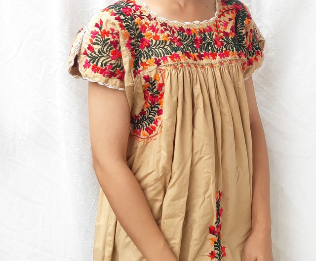 Oaxacan Embroidered Dress