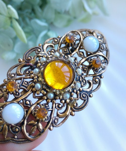 希少！Beatrix Jewelry大ぶり 2wayヴィンテージブローチ9549 希少！Beatrix Jewelry大ぶり 2wayヴィンテージブローチ9549