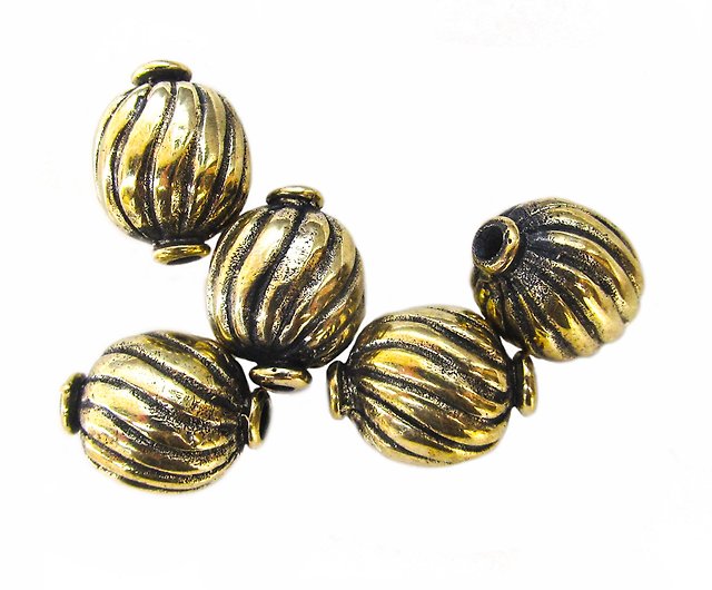 Unique Beads for jewelry making,Handmade Brass Beads,jewelry making  supplies - Shop Gogodzy Metalsmithing/Accessories - Pinkoi