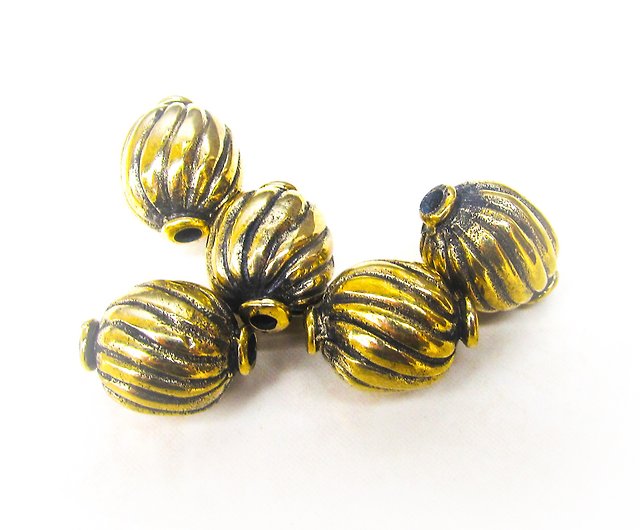 Unique Beads for jewelry making,Handmade Brass Beads,jewelry making  supplies - Shop Gogodzy Metalsmithing/Accessories - Pinkoi