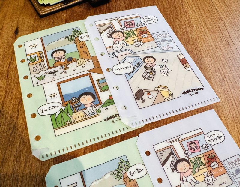 【唐小糖】迷你文件袋 M5/A7/手帳收納袋/活頁本內頁袋 - 筆記本/手帳 - 其他材質 多色