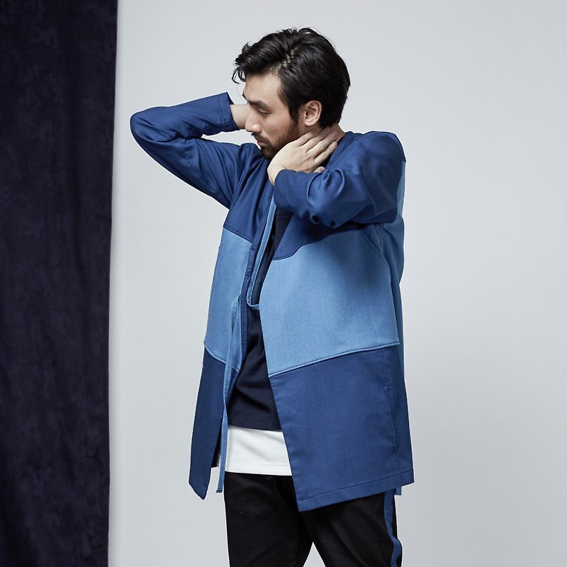 DYCTEAM - Denim Stitching NORAGI - Men's Coats & Jackets - Cotton & Hemp Blue