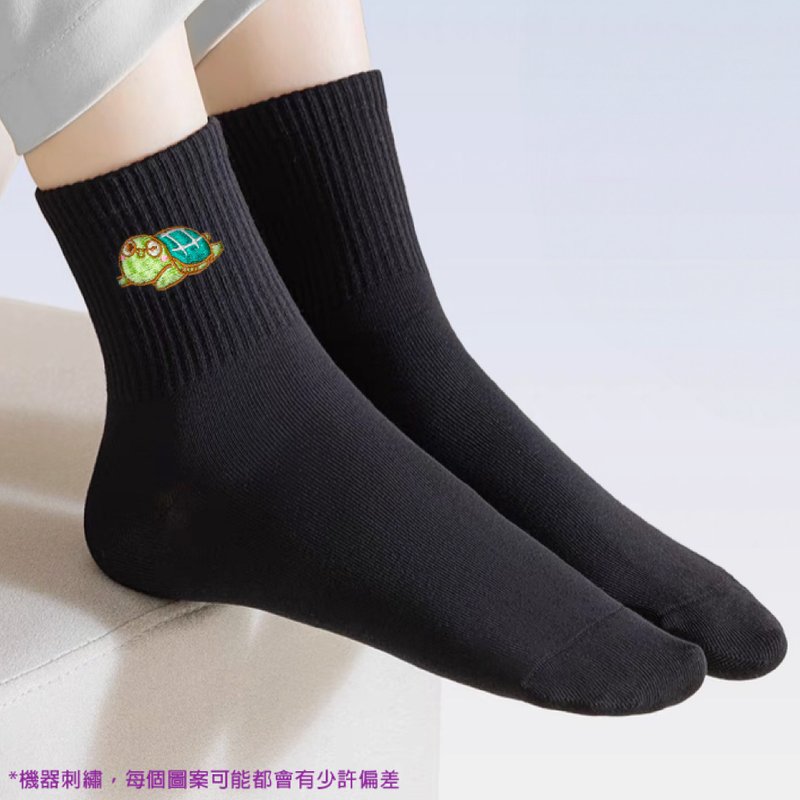 Little B black socks - อื่นๆ - ผ้าฝ้าย/ผ้าลินิน สีดำ