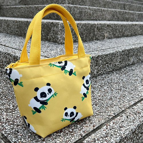 一人窩 SINGLE NEST 臺北市立動物園聯名 大貓熊款 兒童防潑水便當袋 台灣手工製造