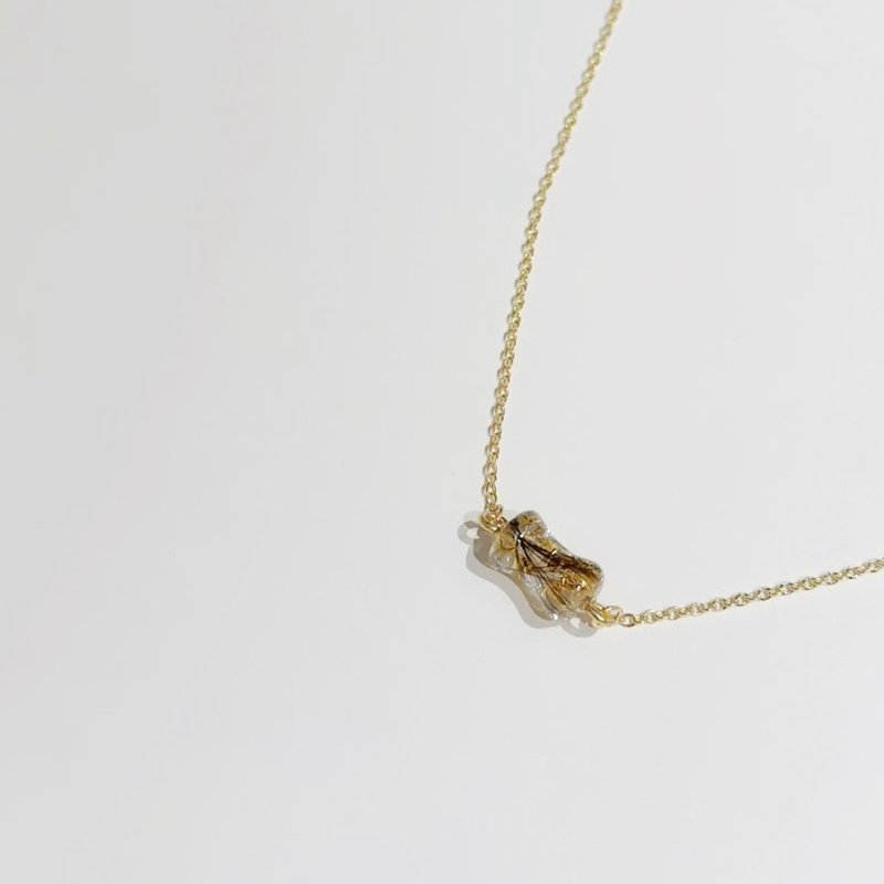 不鏽鋼鍍金 小蠻腰 胎毛項鍊 - 嬰兒手鍊/飾品 - 不鏽鋼 