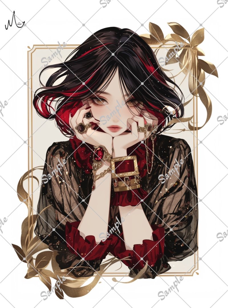 オリジナル人物ステッカー - 貼紙 - 紙 