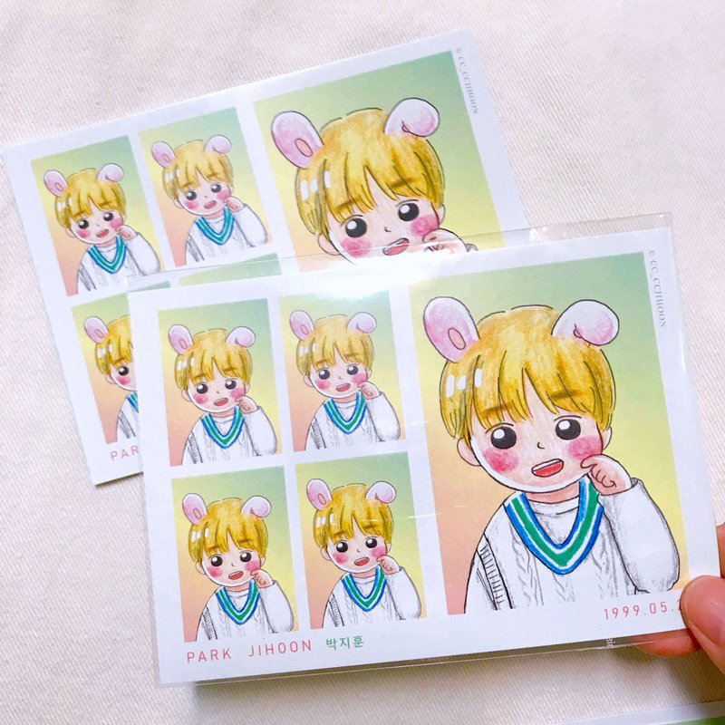 Mr. Rabbit / Postcard with photo - Cards & Postcards - Paper 